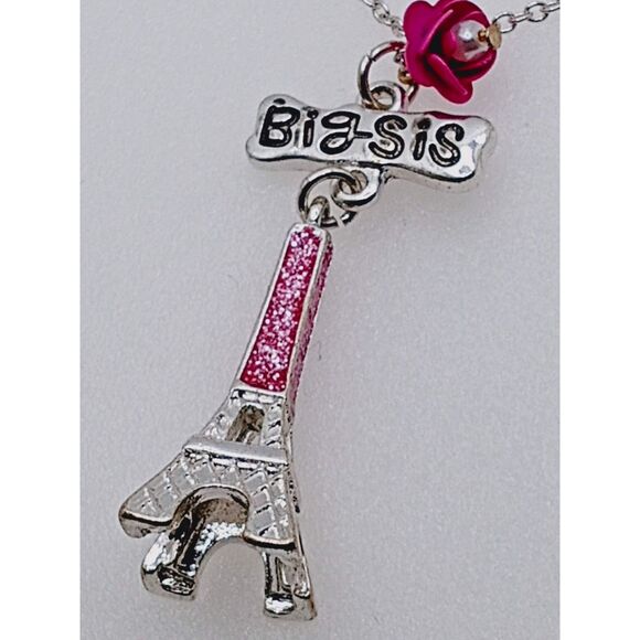 CLAIRE'S Kids Jewelry 2 Necklace Llama and Eifel Tower Pendants - Picture 3 of 8